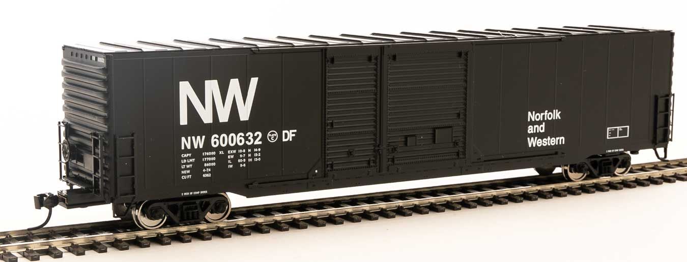 Walthers Mainline 910-3210 HO Scale 60' PS Auto Parts Boxcar Norfolk & Western NW 600632