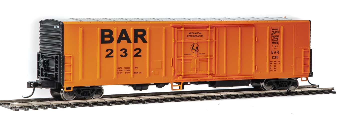 Walthers Mainline 910-3907 HO Scale 57' Mechanical Reefer Bangor & Aroostook BAR 232