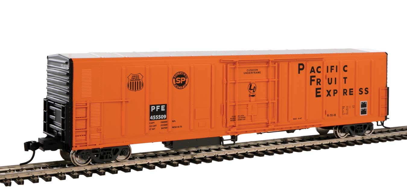 Walthers Mainline 910-3963 HO Scale 57' Mechanical Reefer Pacific Fruit Express PFE 455998