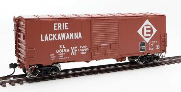 Walthers Mainline 910-45002 HO Scale 40' Modernized ACF Boxcar Erie Lackawanna EL 88189