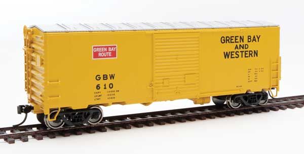 Walthers Mainline 910-45004 HO Scale 40' Modernized ACF Boxcar Green Bay & Western GBW 610