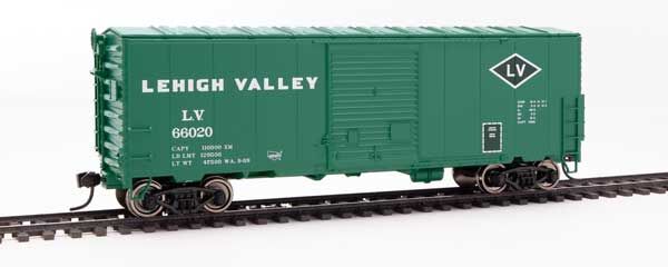 Walthers Mainline 910-45012 HO Scale 40' Modernized ACF Boxcar Lehigh Valley LV 66202