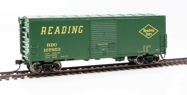 Walthers Mainline 910-45019 HO Scale 40' Modernized ACF Boxcar Reading RDG 107653