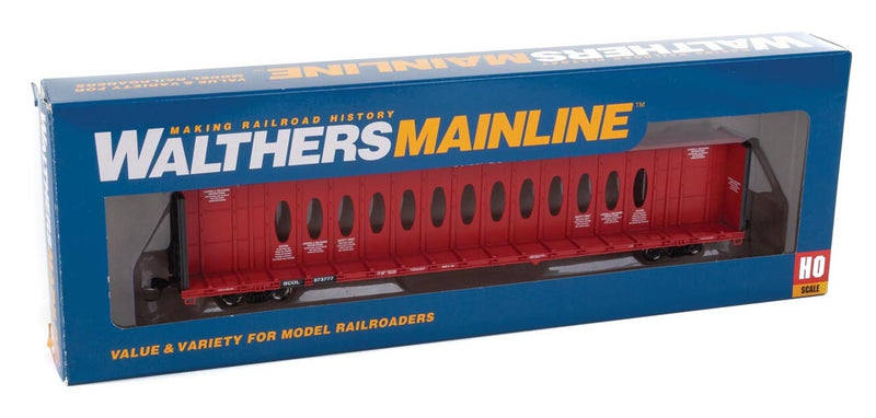 Walthers Mainline 910-4824 HO Scale Centerbeam Flatcar British Columbia BCOL 873777