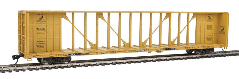 Walthers Mainline 910-4861 HO Scale 72' Centerbeam Flatcar Trailer Train TTZX 86713
