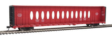 Walthers Mainline 910-4868 HO Scale 72' Centerbeam Flatcar Cascade Warehouse WCRC 9008
