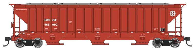 Walthers Mainline 910-49005 HO Scale 57' Trinity 4750 3-Bay Covered Hopper BNSF 466002