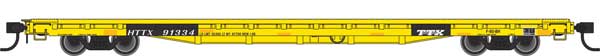 Walthers Mainline 910-5338 60' Pullman Flatcar "Heavy Duty" Trailer Train HTTX 91467