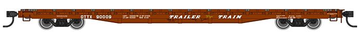 Walthers Mainline 910-5345 60' Pullman Flatcar "Farm Machinery" Trailer Train OTTX 90200