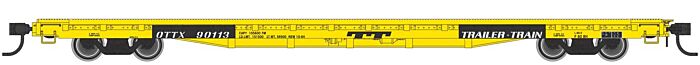 Walthers Mainline 910-5348 60' Pullman Flatcar "Modernized" Trailer Train OTTX 90171