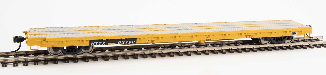 Walthers Mainline 910-5363 60' Pullman Flatcar "Heavy Duty" TTX HTTX 93792