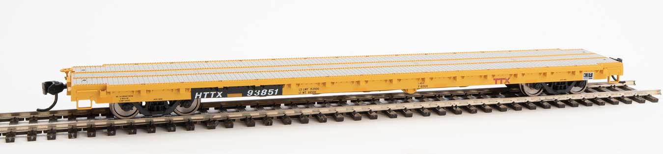 Walthers Mainline 910-5364 60' Pullman Flatcar "Heavy Duty" TTX HTTX 93851