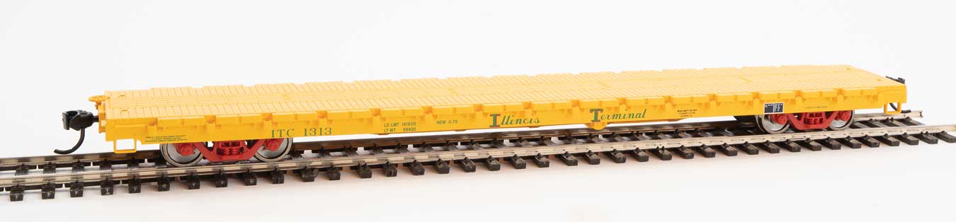 Walthers Mainline 910-5369 60' Pullman Flatcar Illinois Terminal IT 1313