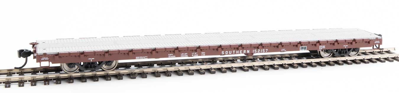 Walthers Mainline 910-5377 60' Pullman Flatcar Southern Railway 152157