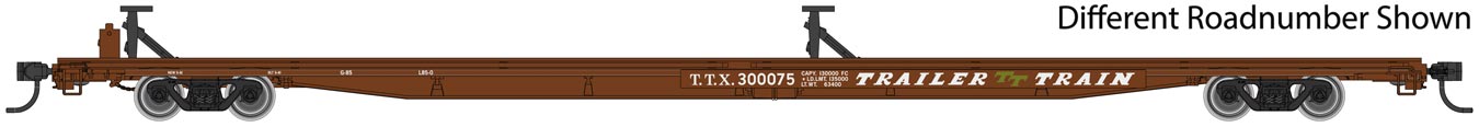 Walthers Mainline 910-5497 HO Scale G85 85' Flatcar Trailer Train TTX 300194