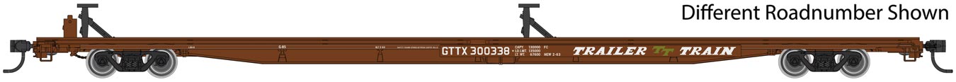 Walthers Mainline 910-5502 HO Scale G85 85' Flatcar Trailer Train GTTX 300377