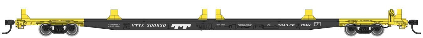 Walthers Mainline 910-5543 HO Scale G85 85' Flatcar Trailer Train VTTX 300530