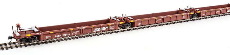 Walthers Mainline 910-55605 HO Scale 5 Unit Rebuilt 40' Well Car BNSF 238143