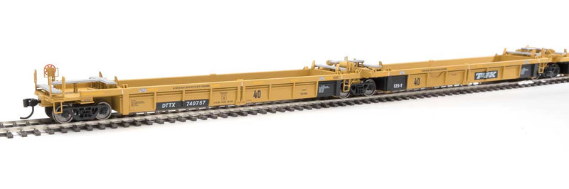 Walthers Mainline 910-55646 HO Scale 5-Unit Rebuilt 40' Well Car TTX DTTX 740757V