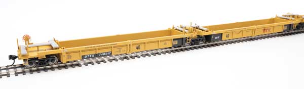 Walthers Mainline 910-55653 HO Scale 5-Unit Rebuilt 40' Well Car TTX DTTX 748317