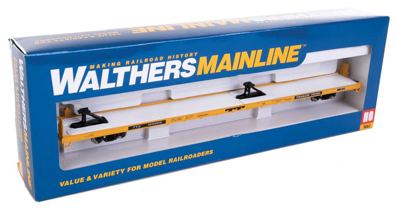 Walthers Mainline 910-5716 HO Scale 89' Channel Side Flatcar Trailer Train TTX 150989