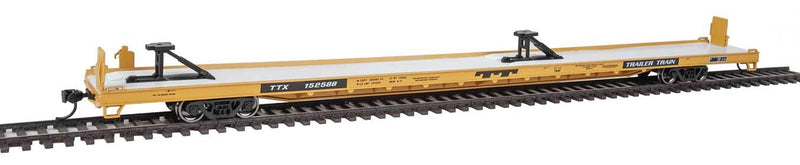 Walthers Mainline 910-5718 HO Scale 89' Channel Side Flatcar Trailer Train TTX 152588