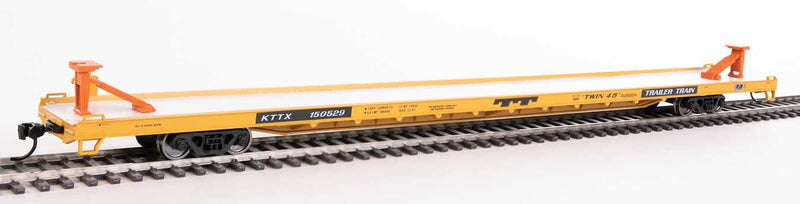 Walthers Mainline 910-5719 HO Scale 89' Channel Side Flatcar Trailer Train "Twin 45" KTTX 150529