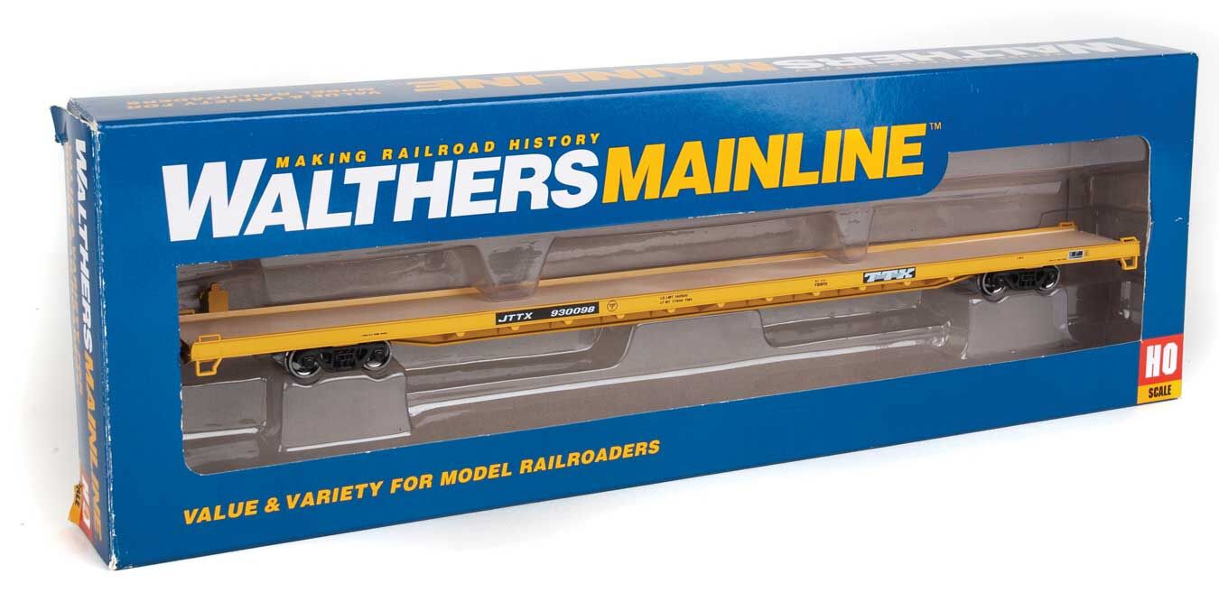 Walthers Mainline 910-5723 HO Scale 89' Channel Side Flatcar Trailer Train JTTX 930098