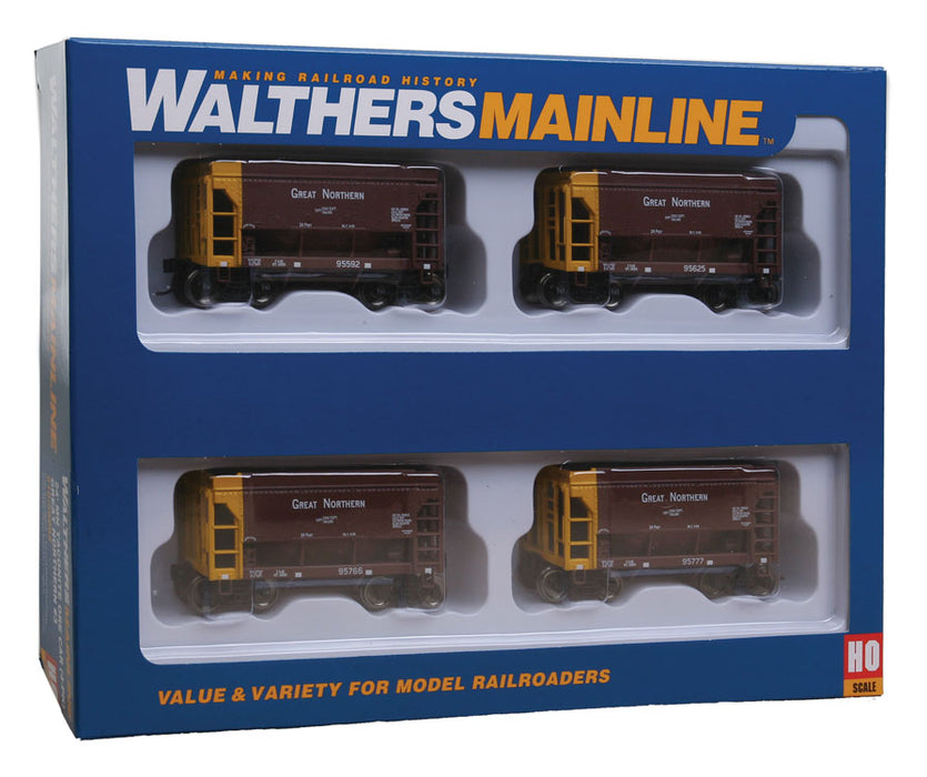 Walthers Mainline 910-58062 HO Scale 24' Ore Car Great Northern GN #3 (4-Pack)