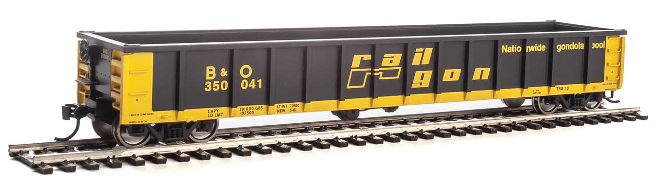 Walthers MainLine 910-6201 53'Gondola ex-Railgon Chessie System B&O 350041 - USED
