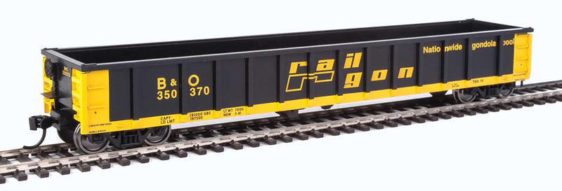 Walthers MainLine 910-6203 53'Gondola ex-Railgon Chessie System B&O 350370