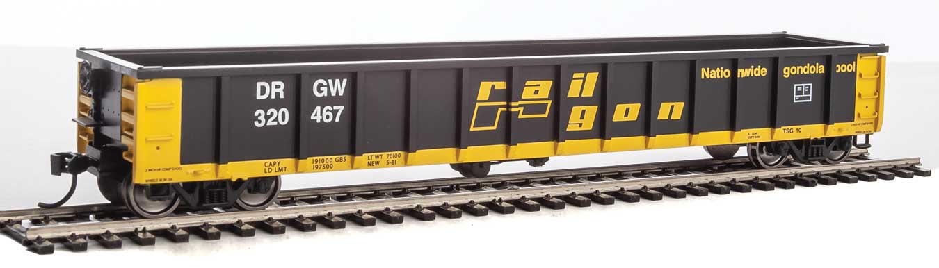 Walthers MainLine 910-6213 53' Gondola ex-Railgon Denver & Rio Grande D&RGW 320467