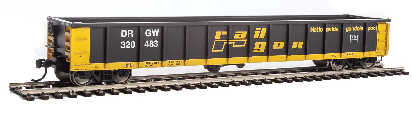 Walthers MainLine 910-6215 53' Gondola ex-Railgon Denver & Rio Grande D&RGW 320483