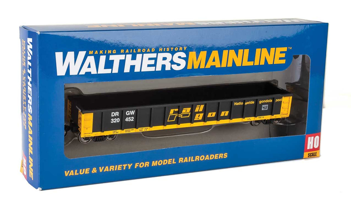Walthers MainLine 910-6216 53' Gondola ex-Railgon Denver & Rio Grande D&RGW 320452