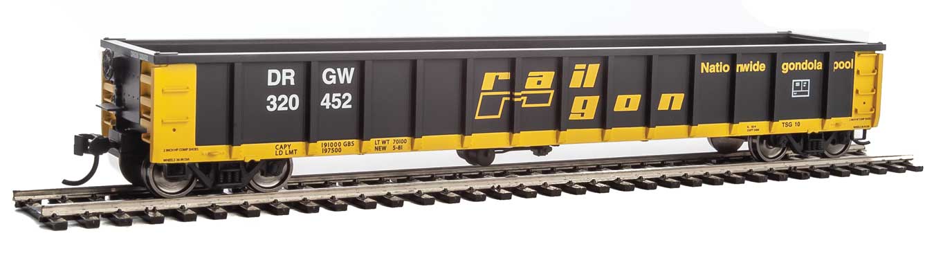 Walthers MainLine 910-6216 53' Gondola ex-Railgon Denver & Rio Grande D&RGW 320452