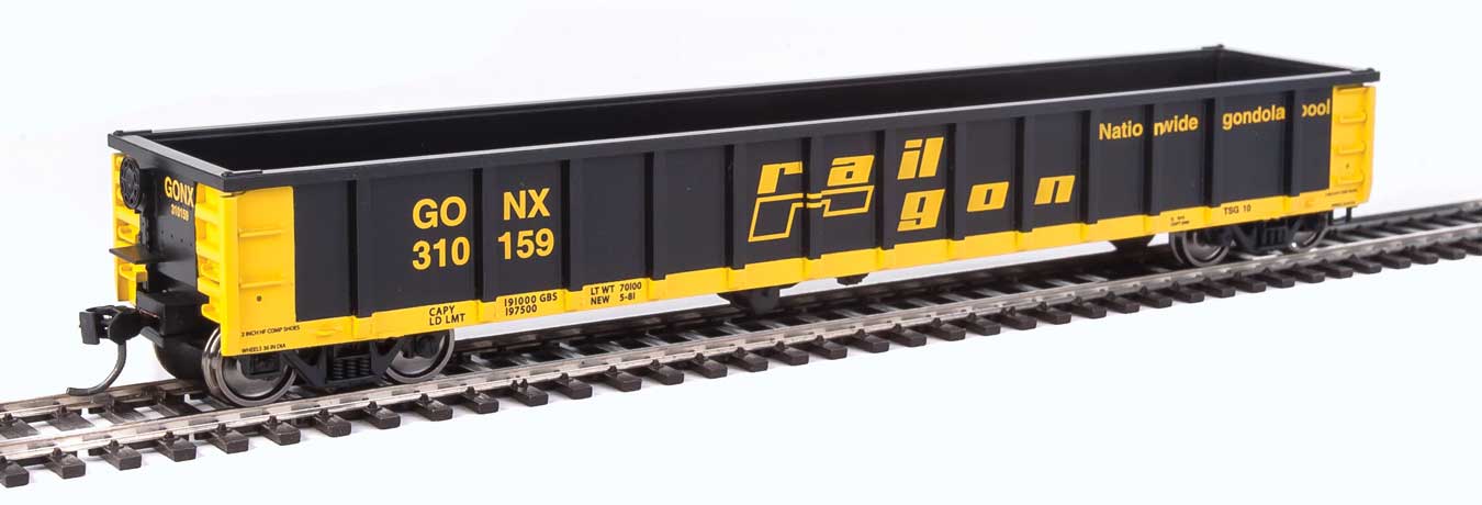Walthers MainLine 910-6222 53' Gondola Railgon GONX 310159