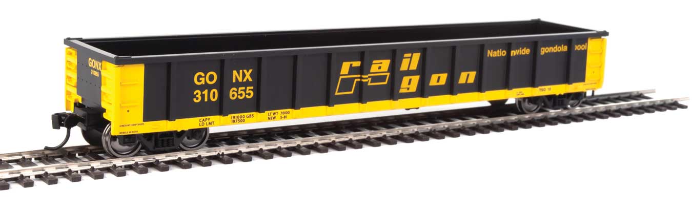 Walthers MainLine 910-6228 53' Gondola Railgon GONX 310655