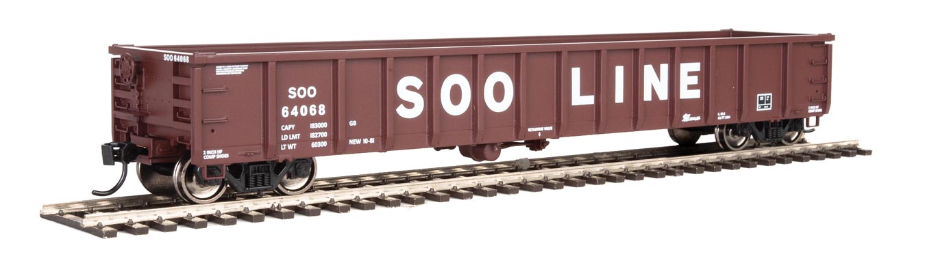 Walthers MainLine 910-6230 53' Gondola SOO Line 64068