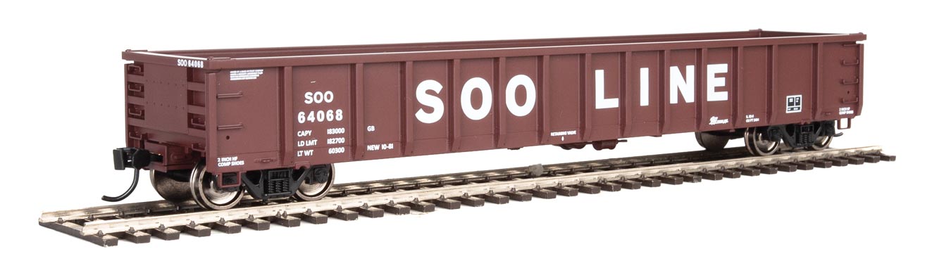 Walthers MainLine 910-6230 53' Gondola SOO Line 64068