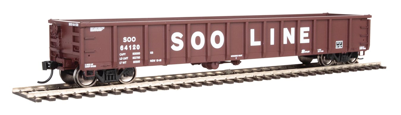 Walthers MainLine 910-6231 53' Gondola SOO Line 64120