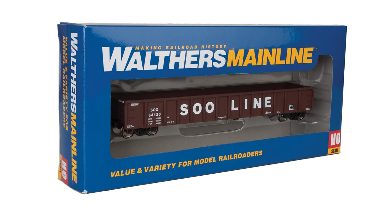 Walthers MainLine 910-6231 53' Gondola SOO Line 64120