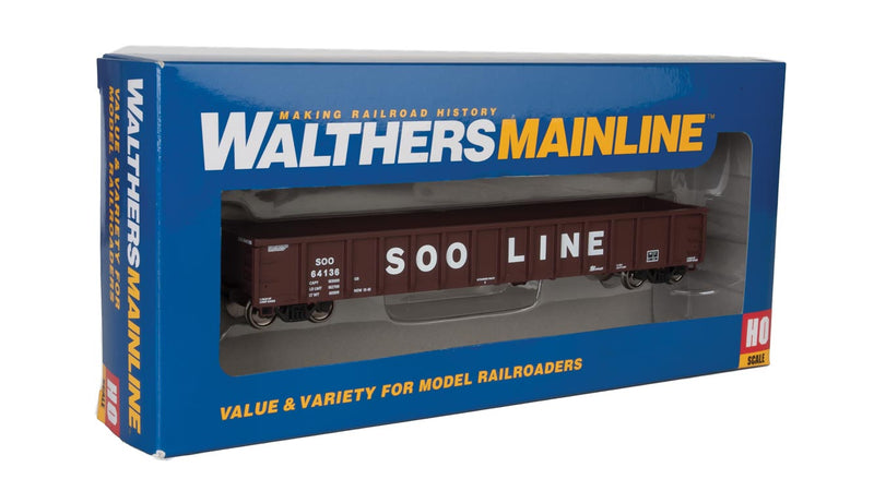 Walthers MainLine 910-6232 53' Gondola SOO Line 64136