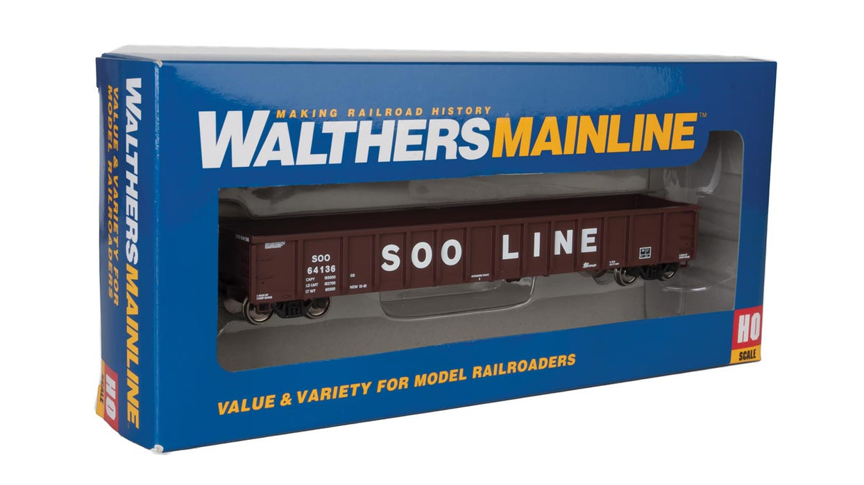 Walthers MainLine 910-6232 53' Gondola SOO Line 64136