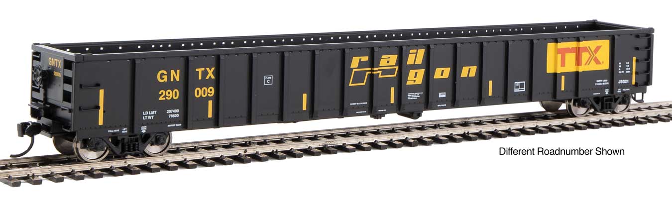 Walthers MainLine 910-6421 68' Gondola Railgon GNTX 290072
