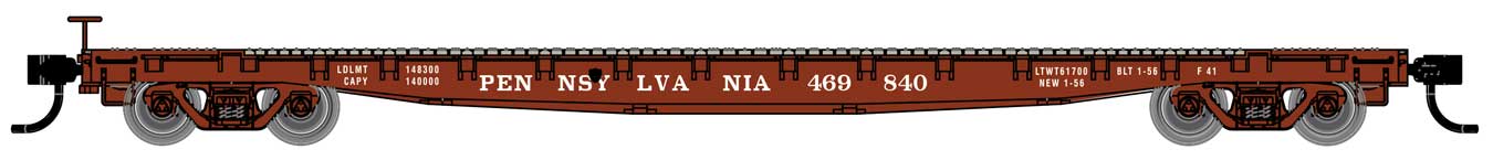 Walthers Mainline 910-6624 53' GSC Flatcar Pennsylvania PRR 469870