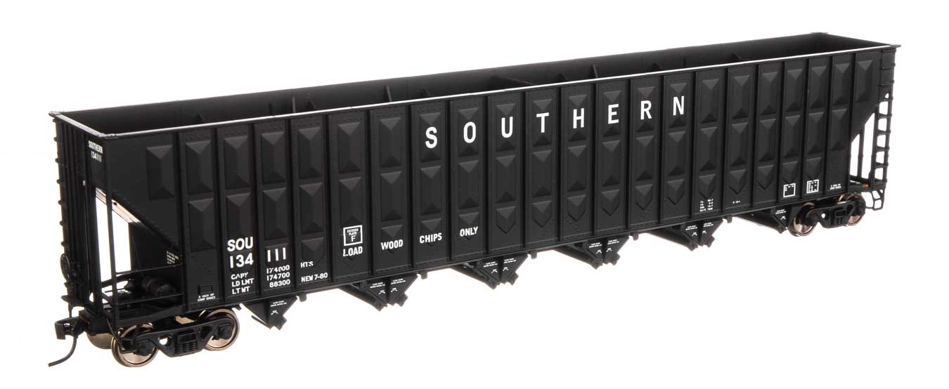Walthers Mainline 910-6780 HO Scale Greenville 7,000 Cu Ft Woodchip Hopper "Black" Southern 134720