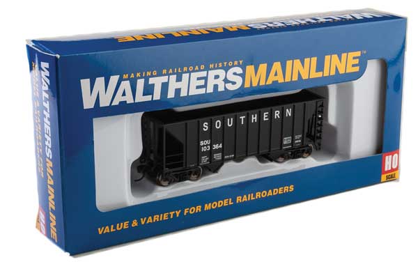 Walthers MainLine 910-6929 100 Ton 2 Bay Hopper Southern Black SOU 103364