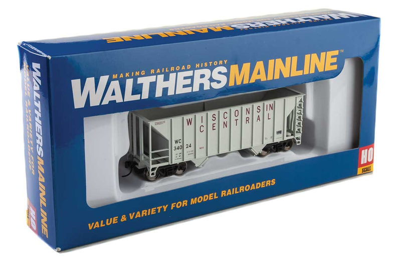 Walthers MainLine 910-6936 100 Ton 2 Bay Hopper Wisconsin Central WC 34024