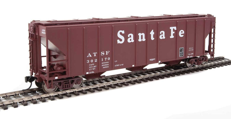 Walthers Mainline 910-7451 HO Scale 50' PS-2 CD 4427 Covered Hopper Santa Fe ATSF 302170 