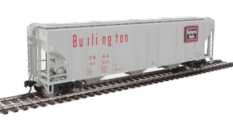 Walthers Mainline 910-7466 HO Scale 50' PS-2 CD 4427 Covered Hopper Burlington CB&Q 85632 